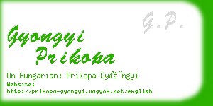 gyongyi prikopa business card